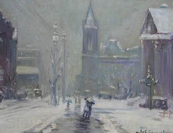 Arthur Clifton Goodwin Copley Square Norge oil painting art